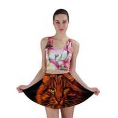 Cat Digiart Artistically Cute Mini Skirt by Simbadda