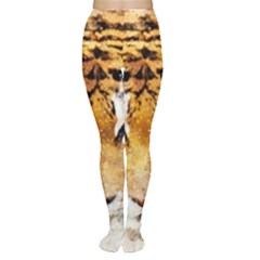 Tiger Watercolor Colorful Animal Women s Tights by Simbadda