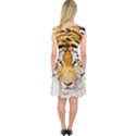 tiger Watercolor Colorful Animal Capsleeve Midi Dress View2