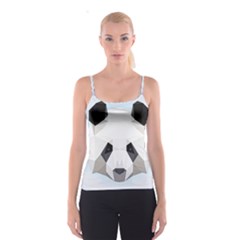 Background Show Graphic Art Panda Spaghetti Strap Top by Simbadda