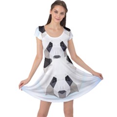 Background Show Graphic Art Panda Cap Sleeve Dress