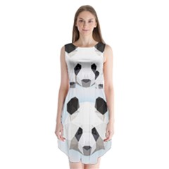 Background Show Graphic Art Panda Sleeveless Chiffon Dress   by Simbadda