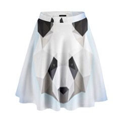 Background Show Graphic Art Panda High Waist Skirt by Simbadda