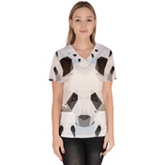 Background Show Graphic Art Panda Scrub Top by Simbadda