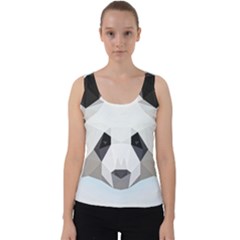 Background Show Graphic Art Panda Velvet Tank Top by Simbadda