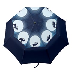 Moon Hirsch Wild Nature Antler Folding Umbrellas by Simbadda