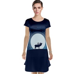 Moon Hirsch Wild Nature Antler Cap Sleeve Nightdress