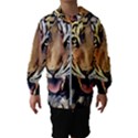 Tiger Animal Teeth Nature Design Hooded Windbreaker (Kids) View1