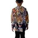 Tiger Animal Teeth Nature Design Hooded Windbreaker (Kids) View2