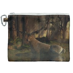 Mammal Nature Wood Tree Waters Canvas Cosmetic Bag (xxl)