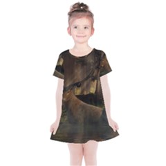 Mammal Nature Wood Tree Waters Kids  Simple Cotton Dress