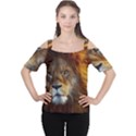 Fractalius Big Cat Animal Cutout Shoulder Tee View1