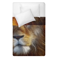 Fractalius Big Cat Animal Duvet Cover Double Side (single Size) by Simbadda