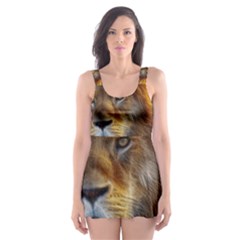 Fractalius Big Cat Animal Skater Dress Swimsuit