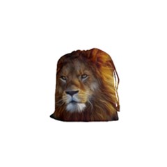 Fractalius Big Cat Animal Drawstring Pouches (xs)  by Simbadda