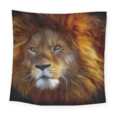 Fractalius Big Cat Animal Square Tapestry (large) by Simbadda