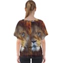 Fractalius Big Cat Animal V-Neck Dolman Drape Top View2