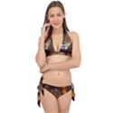 Fractalius Big Cat Animal Tie It Up Bikini Set View1