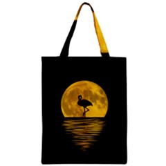 Moon Reflection Flamenco Animal Zipper Classic Tote Bag by Simbadda