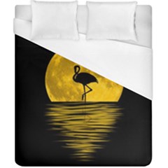 Moon Reflection Flamenco Animal Duvet Cover (california King Size)