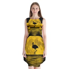 Moon Reflection Flamenco Animal Sleeveless Chiffon Dress   by Simbadda