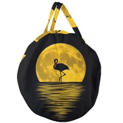 Moon Reflection Flamenco Animal Giant Round Zipper Tote by Simbadda