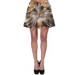 Kitten Mammal Animal Young Cat Skater Skirt by Simbadda