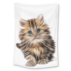 Kitten Mammal Animal Young Cat Large Tapestry