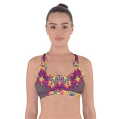 Joyful Living Cross Back Sports Bra by aumaraspiritart