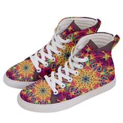 Joyful Living Men s Hi-top Skate Sneakers by aumaraspiritart