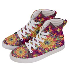 Joyful Living Women s Hi-top Skate Sneakers by aumaraspiritart