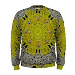 Sunshine And Silver Hearts In Love Men s Sweatshirt