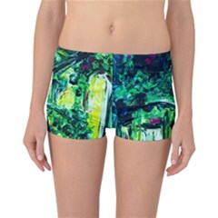 Old Tree And House With An Arch 3 Reversible Boyleg Bikini Bottoms by bestdesignintheworld