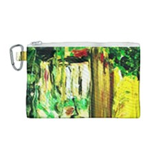 Old Tree And House With An Arch 4 Canvas Cosmetic Bag (medium) by bestdesignintheworld