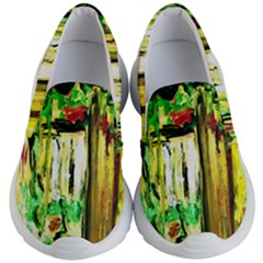 Old Tree And House With An Arch 4 Kid s Lightweight Slip Ons