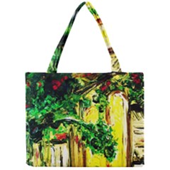 Old Tree And House With An Arch 2 Mini Tote Bag by bestdesignintheworld