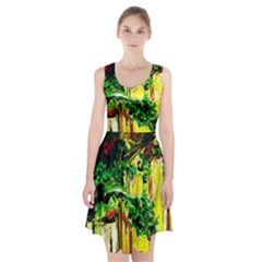 Old Tree And House With An Arch 2 Racerback Midi Dress by bestdesignintheworld