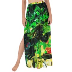 Old Tree And House With An Arch 2 Maxi Chiffon Tie-up Sarong by bestdesignintheworld