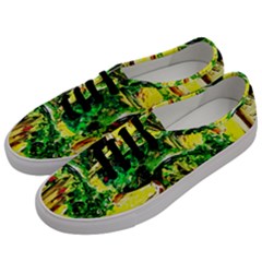 Old Tree And House With An Arch 2 Men s Classic Low Top Sneakers by bestdesignintheworld