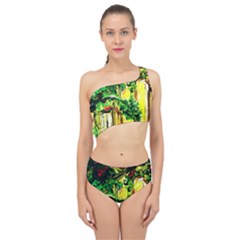 Old Tree And House With An Arch 2 Spliced Up Two Piece Swimsuit by bestdesignintheworld