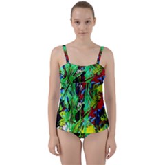 Perfect Night For Samurai-1/2 Twist Front Tankini Set by bestdesignintheworld