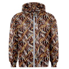 Colorful Wavy Abstract Pattern Men s Zipper Hoodie by dflcprints