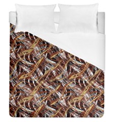 Colorful Wavy Abstract Pattern Duvet Cover (queen Size) by dflcprints