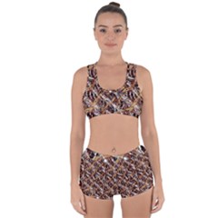 Colorful Wavy Abstract Pattern Racerback Boyleg Bikini Set by dflcprints