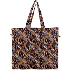 Colorful Wavy Abstract Pattern Canvas Travel Bag by dflcprints