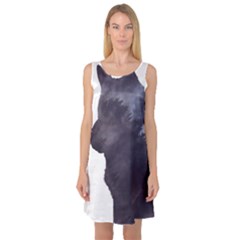 Grey Wolf  Sleeveless Satin Nightdress