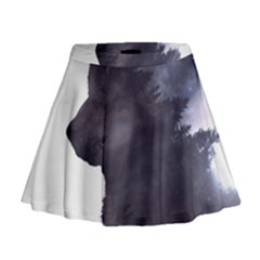 Grey Wolf  Mini Flare Skirt by StarvingArtisan