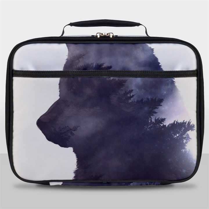 Grey Wolf  Full Print Lunch Bag