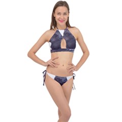 Grey Wolf  Cross Front Halter Bikini Set by StarvingArtisan