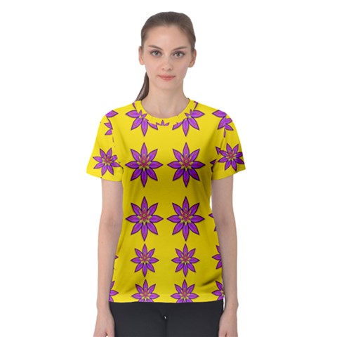 Fantasy Flower In The Happy Jungle Of Beauty Women s Sport Mesh Tee by pepitasart